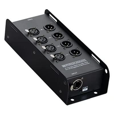 Image de Pronomic NetCore SB 3FM Boîtier de Scène Multicore Stage Box F/M Parallel 8 entrées: 4x XLR (femelle), (mâle) et 2x RJ45 pour la transmission signaux analogiques ou numériques