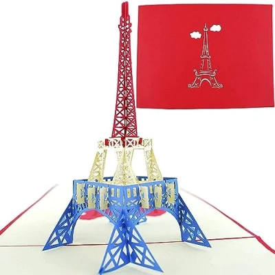 Image de PopLife Cards Tour Eiffel, Paris 3d pop up carte de voeux toutes les occasions