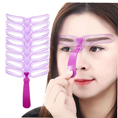 Image de 1pc Professionnel Sourcils Pochoirs Stencil Kit Toilettage Brow Shaping Modèles Carte Dessin Maquillage Bricolage
