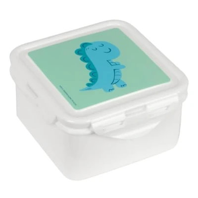 Image de Boîte à déjeuner SAFTA PREESCOAR DINO Vert 13 x 7,5 cm Résistance maximale