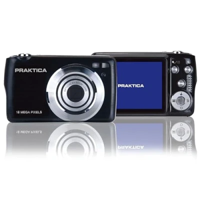 Image de Praktica Appareil Photo numérique Compact Noir 18 MP avec Zoom Optique 8X pour débutants, Enfants, étudiants