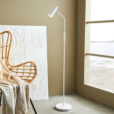 Image de Markslojd Crest Task Lampadaire 1 Lumière Blanc Sable