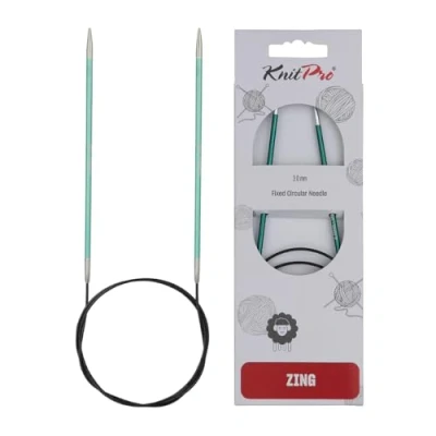 Image de KnitPro KP47066 Set de Goupilles Tricotage Circulaires Fixes Aluminium Vert 40 x 2,5 13,3 cm