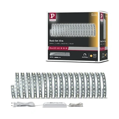 Image de Paulmann 70829 Function MaxLED 500 Kit de base 10m blanc chaud 70W 230/24V 75VA argent