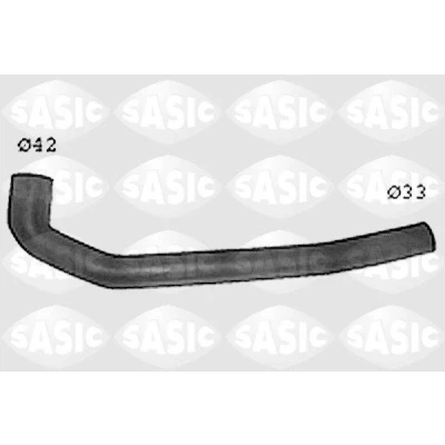 Image de SASIC SWH4213 Durite De Refroidissement droite, supérieur RENAULT: 4 Break, Van