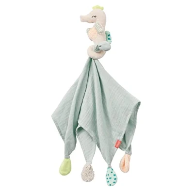 Image de Fehn 054064 Doudou Hippocampe avec Adorable Figurine à Câliner, Saisir et Aimer Pour Bébés dès 0 Mois Taille 42 cm