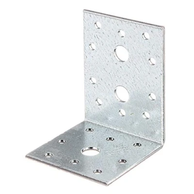 Image de Alberts 332976 Équerre d&#039;assemblage galvanisée Sendzimir 60 x 80 mm Set de 6 pièces