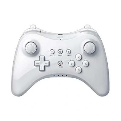 Image de OSTENT Extension sans fil Pro Controller Compatible pour Nintendo Wii U Console Gamepad couleur blanc