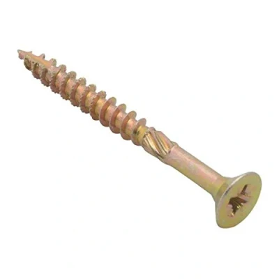 Image de Spectre Advanced Lot de 200 vis à bois multi usages Jaune zinc passivé 5 x 50 mm
