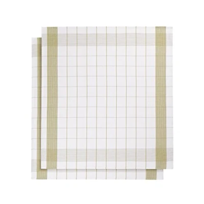Image de de Witte Lietaer 200068 Mixte Lot 2 Torchons Lin/Coton Vert 68 x cm
