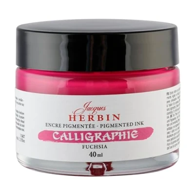 Image de Jacques Herbin 11362T Encre de calligraphie fuchsia 40ml