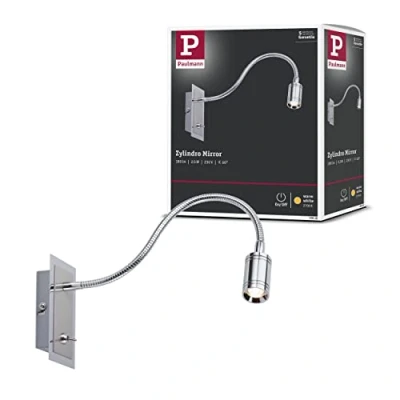 Image de Paulmann 99068 Mirror Zylindro Lampe de lecture 1x3W, LED Chrome, 230V CC, 700mA, Métal