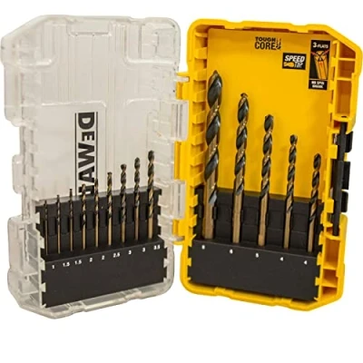 Image de DEWALT Jeu de forets à métaux 14 pièces HSS G, noir et doré DT70727 QZ