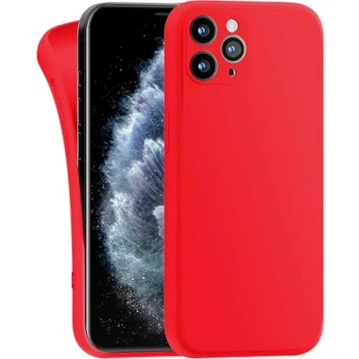 Image de MyGadget Coque Compatible avec Apple iPhone 11 Pro Case TPU Souple &amp; Soft Cover Protection Extra Fine Légère Étui Coloré Anti Choc et Rayures Rouge