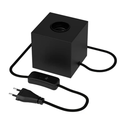 Image de Calex lampe à poser cubique, noire