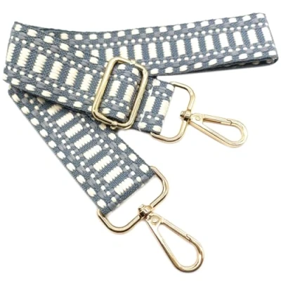 Image de Bandouliere de Rechange Reglable Beige Grey, Sangle Sac a Main Remplacement, Universelles mit Boucle Dore pour Femme à Main, Bandoulière Accessoires, 3.8cm, 802