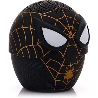 Image de Bitty Boomers Marvel : No Way Home Spider Man Costume Noir et doré Mini Haut Parleur Bluetooth