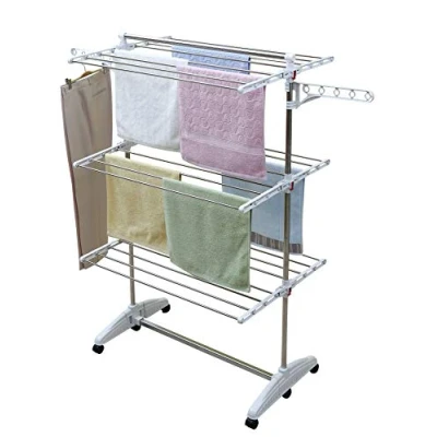 Image de One Click de luxe séchoir à linge® E3, ailes latérales sur 3 niveaux, linge escamotable