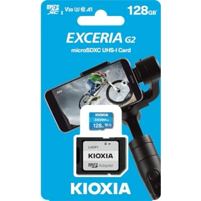 Image de Kioxia EXCERIA G2 128 Go MicroSDHC UHS III Classe 10 Neuf