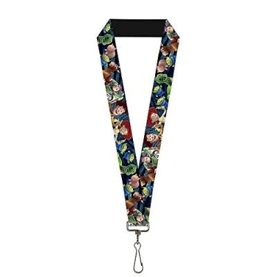 Image de Buckle Down Lanière 1.0 Personnages Toy Story Running2 Denim Rays Chaîne de clé, Multicolore, Taille Unique Mixte