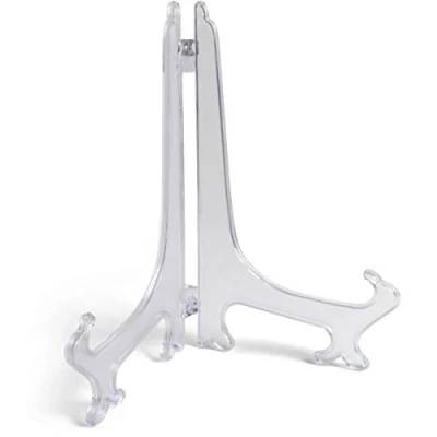 Image de iGadgitz Home U7008 Petit Chevalet de Table Porte Plat Pliable Support Photo Assiette Décoratif Petit/Moyen/Grand Clair Moyen (1 Pièce)