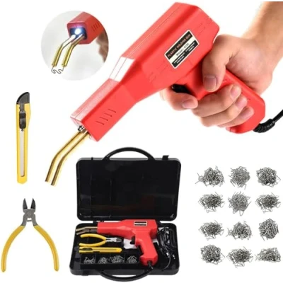 Image de 150W Soudage plastique Machine,Réparation de Pistolet Soudeur, 800 PCS agrafeuse Chaud, Kit Réparation pare chocs Voiture,Soudure en pour chocsvoiture/car pièces