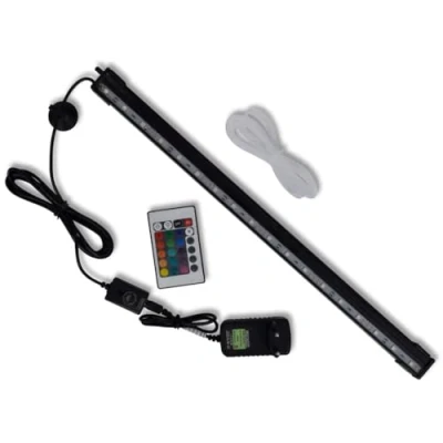 Image de vidaXL Lampe Submersible à Bulles et DEL RVB Aquarium 48 cm Réservoir Poisson 41207