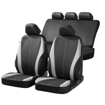 Image de WALSER Dundee ZIPP IT 11857 Couverture de siège noir Polyester avant et arrière RENAULT: Clio 3, 2, 4, PEUGEOT: 206 3/5 portes