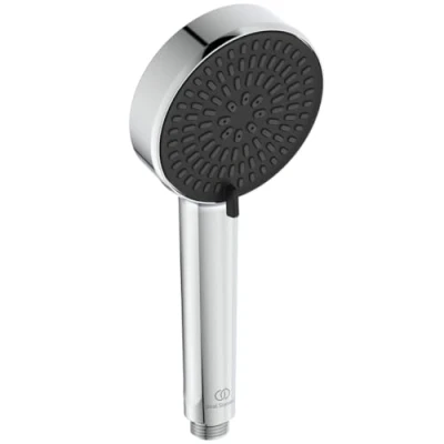 Image de Ideal Standard Alu+, Douchette à main en aluminium pour douche deux fonctions, diamètre 10 cm, chromé