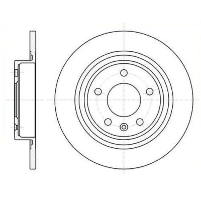 Image de REMSA 61315.00 Disque de frein Essieu arrière 292,2, 292,2 12 5 plein OPEL: Astra J portes, Zafira C Tourer, GTC, CHEVROLET: Cruze Berline