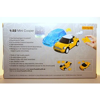 Image de herpa Puzzle Fun 3D 80657074 Mini Cooper, Jaune,