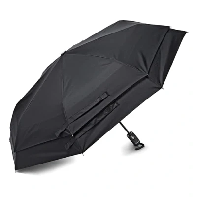 Image de Samsonite Parapluie coupe vent à ouverture et fermeture automatiques pour pare brise, Noir, Taille unique, ouverture/fermeture automatique du