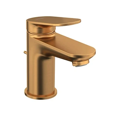 Image de Mitigeur lavabo DURAVIT Wave S avec vidage bronze brossé Jaune Laiton