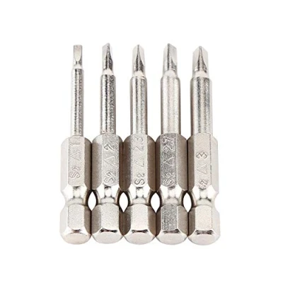 Image de 5pcs 50mm 1/4&quot; Embouts de Tournevis Triangle à Tige Hexagonale, Embout électrique, Magnétisme Δ1,8 / Δ2,0 Δ2,3 Δ2,7 Δ3,0
