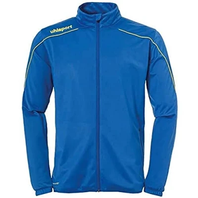 Image de uhlsport Stream 22 Classic Jacket Mixte Enfant, Bleu Azur/Jaune, 116 cm