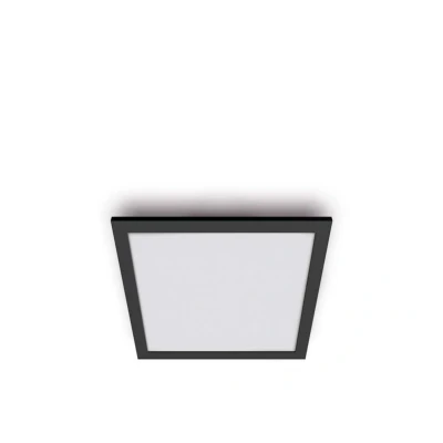 Image de WiZ plafonnier Wi Fi carré, nuances de blanc, 12W, Noir, fonctionne avec Alexa, Google Assistant et Apple HomeKit