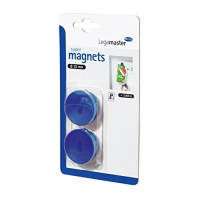 Image de Legamaster 7181401 Super aimants, bleu, 2er Blister