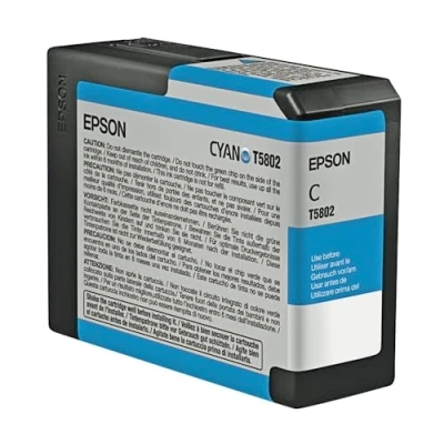 Image de Epson T5802 Cartouche d&#039;encre d&#039;origine 1 x cyan Amazon Dash Replenishment est prêt