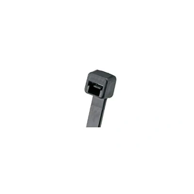 Image de Panduit PLT3S C0 Lot de 100 attaches verrouillage Pan Ty, standard, longueur 29 cm, résistant aux intempéries, nylon 6,6, noir