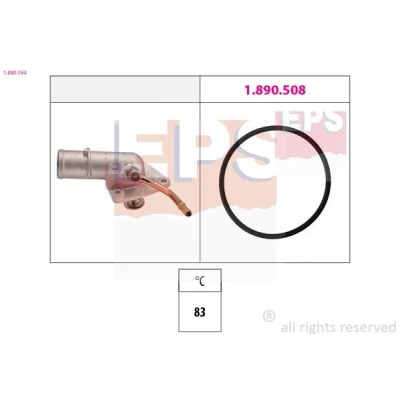Image de EPS 1.880.164 Thermostat d&#039;eau 83 Made in Italy OE Equivalent LANCIA: DELTA 2, FIAT: Tipo 3/5 portes