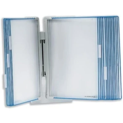 Image de Tarifold Fr 714301 Kit Support Mural Design avec 10 Pochettes A4 PP cadre couleur Bleu