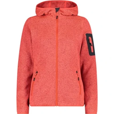 Image de CMP Veste femme à capuche fixe, Coquelicot Rouge Fluo Anthracite, L
