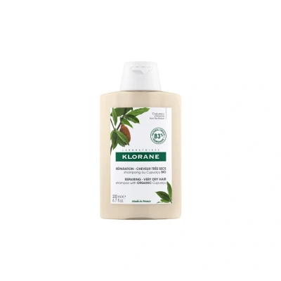 Image de Klorane Shampooing au Cupuaçu BIO 200 ml Pour cheveux abimés
