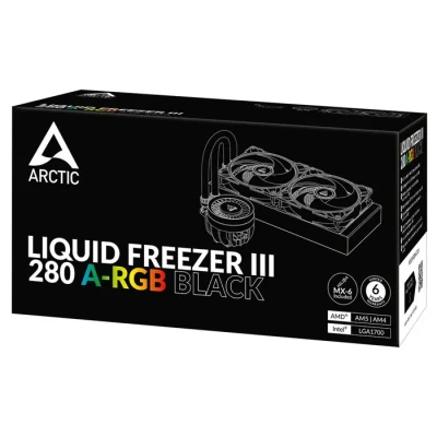 Image de ARCTIC Liquid Freezer III 280 A RGB Processeur Refroidisseur de liquide tout en un 14 cm Noir 1 pièce(s) Neuf