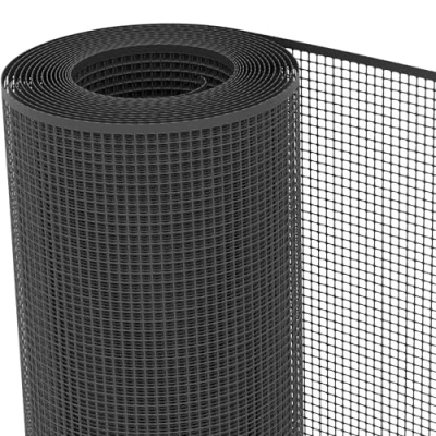 Image de TENAX Filet en Plastique Quadra 10 Anthracite 1,00x50 m, de Protection Multi Usages pour Balcons, Terrasses, Portails et Clôtures