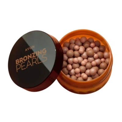 Image de Avon Glow Bronzing Perles de poudre bronzante avec pigments minéraux Teint éclatant, éclat naturel, Tan moyen