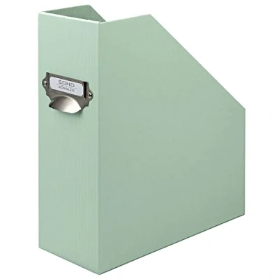 Image de Rössler Papier 1318452651 S.O.H.O. Porte revues pour DIN A4, avec poignée et étiquette inscriptible, 11,5 x 26 31,5 cm, Menthe, 1 pièce