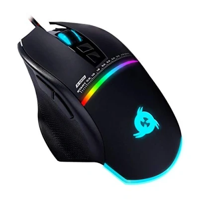 Image de KLIM Skill Souris Gamer Haute Précision RGB Nouveauté 2024 USB Filaire DPI Ajustables Boutons Programmables Confortable pour Toute Taille de Main Excellent Grip PC PS4