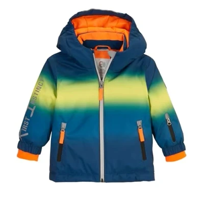 Image de first instinct by killtec Veste de SKI fonctionnelle pour enfant avec capuche et jupe pare neige FISW 37 MNS JCKT, océan foncé, 98/104, 42540 000