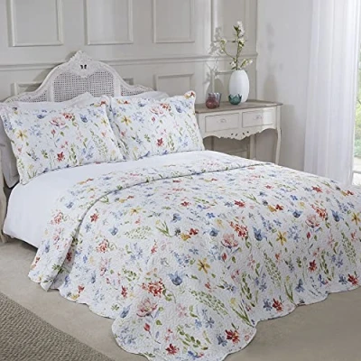 Image de Emma Barclay Spring Meadow Couvre Multicolore, Polyester, Lit Simple